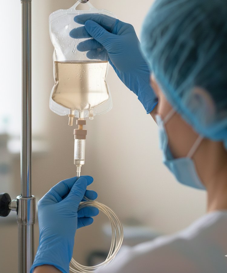 Подготовка капельницы перед процедурой